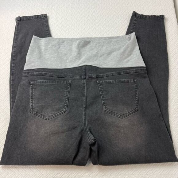 Rose Maternite Women’s Maternity Pregnancy Stretch Gray Jeans Pants XL - Picture 7 of 11
